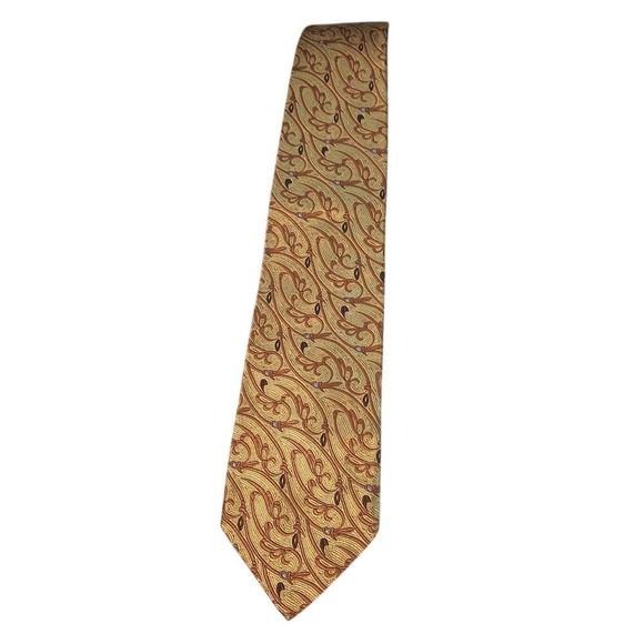 Jos. A. Bank Other - Jos A Bank Signature Collection Gold Brown Silk Tie Made in Italy‎ 59"x4" Office